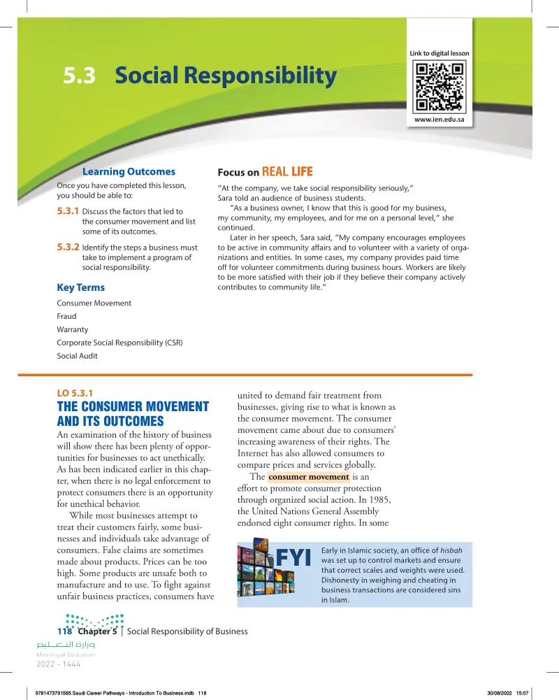 5.3 Social Responsibility