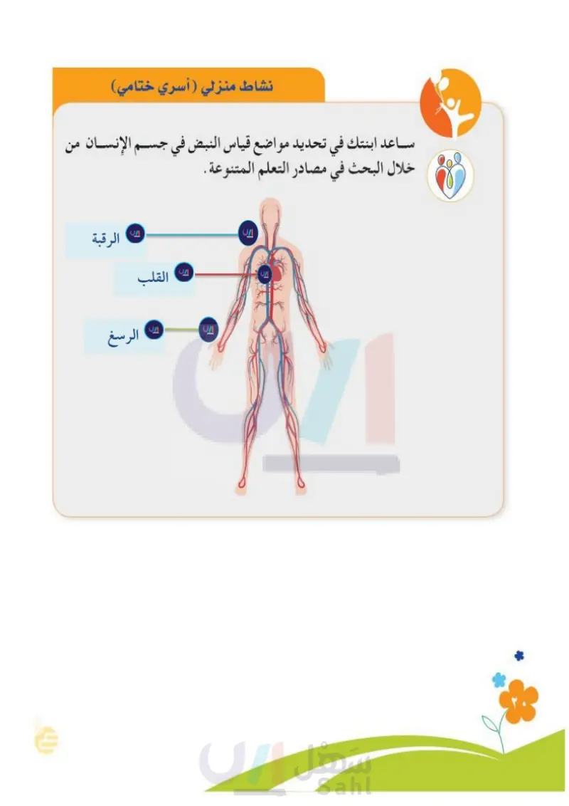 العلامات الحيوية في الجسم (درجة الحرارة ، النبض)