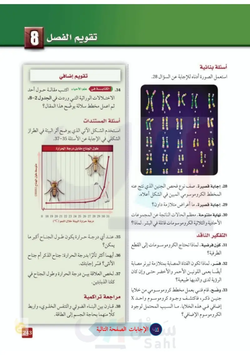 تقويم الفصل