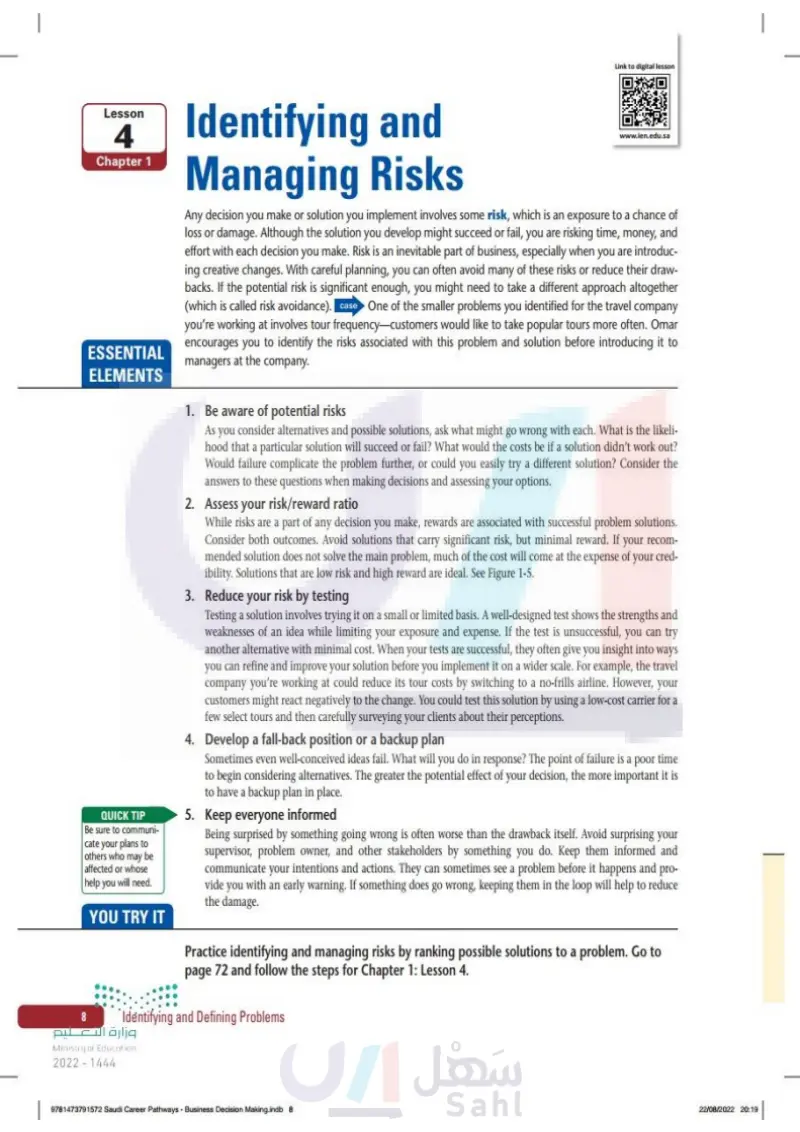 4: Identifying and Managing Risks