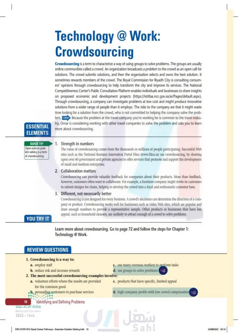 Technology @ Work: Crowdsourcing