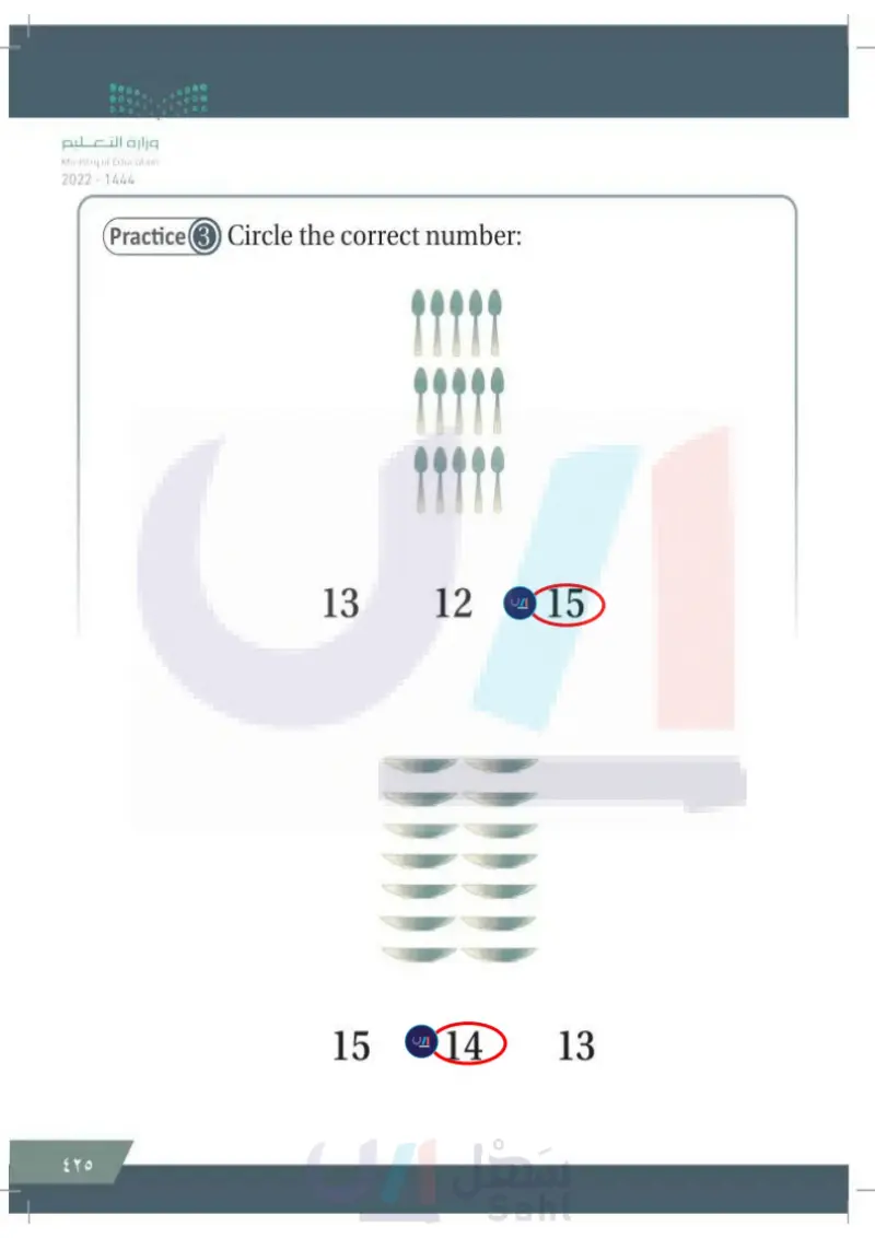 Lesson twelve: Numbers (15) + Review (11-15)