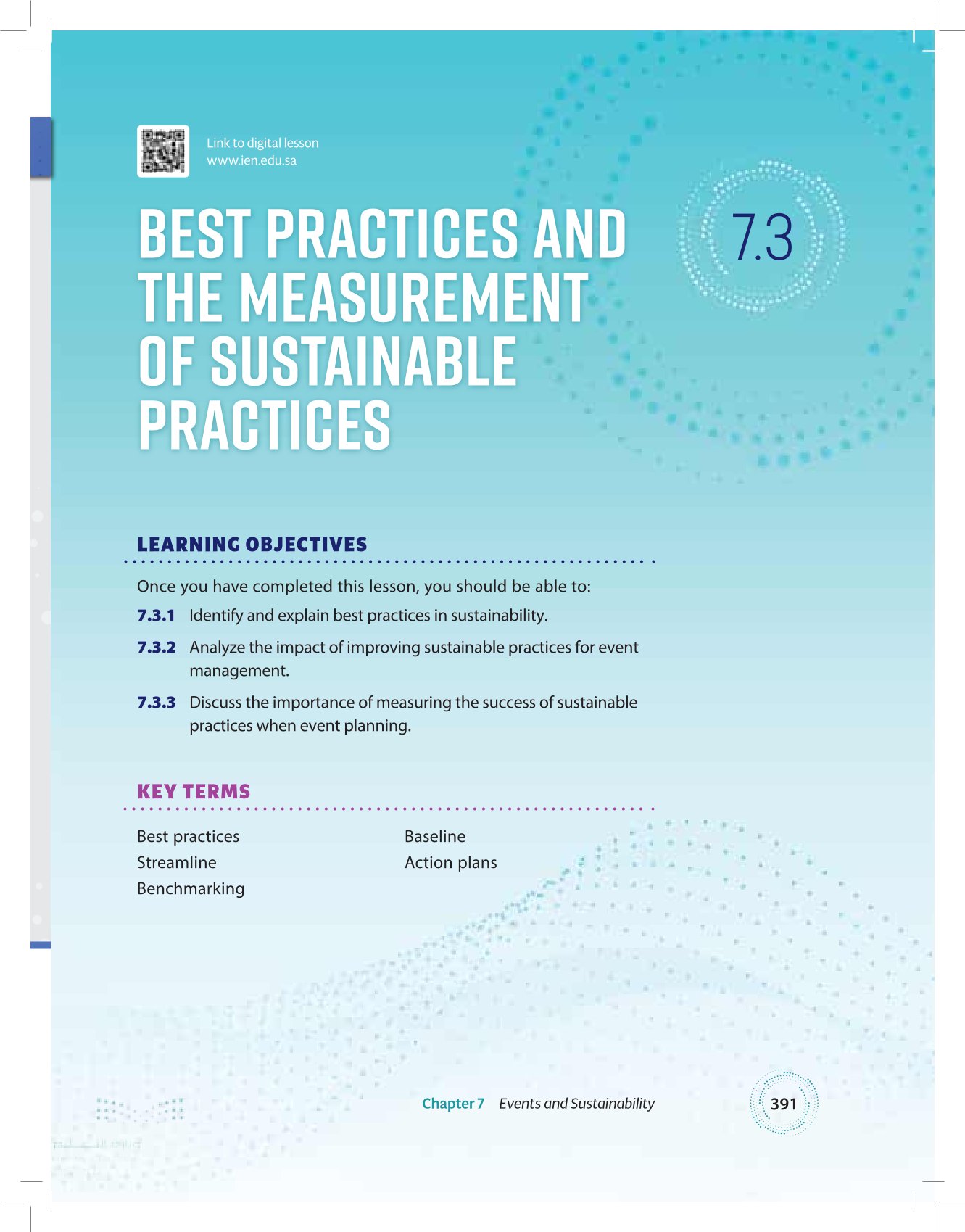 7.3 Best Practices and the Measurement of Sustainable Practices