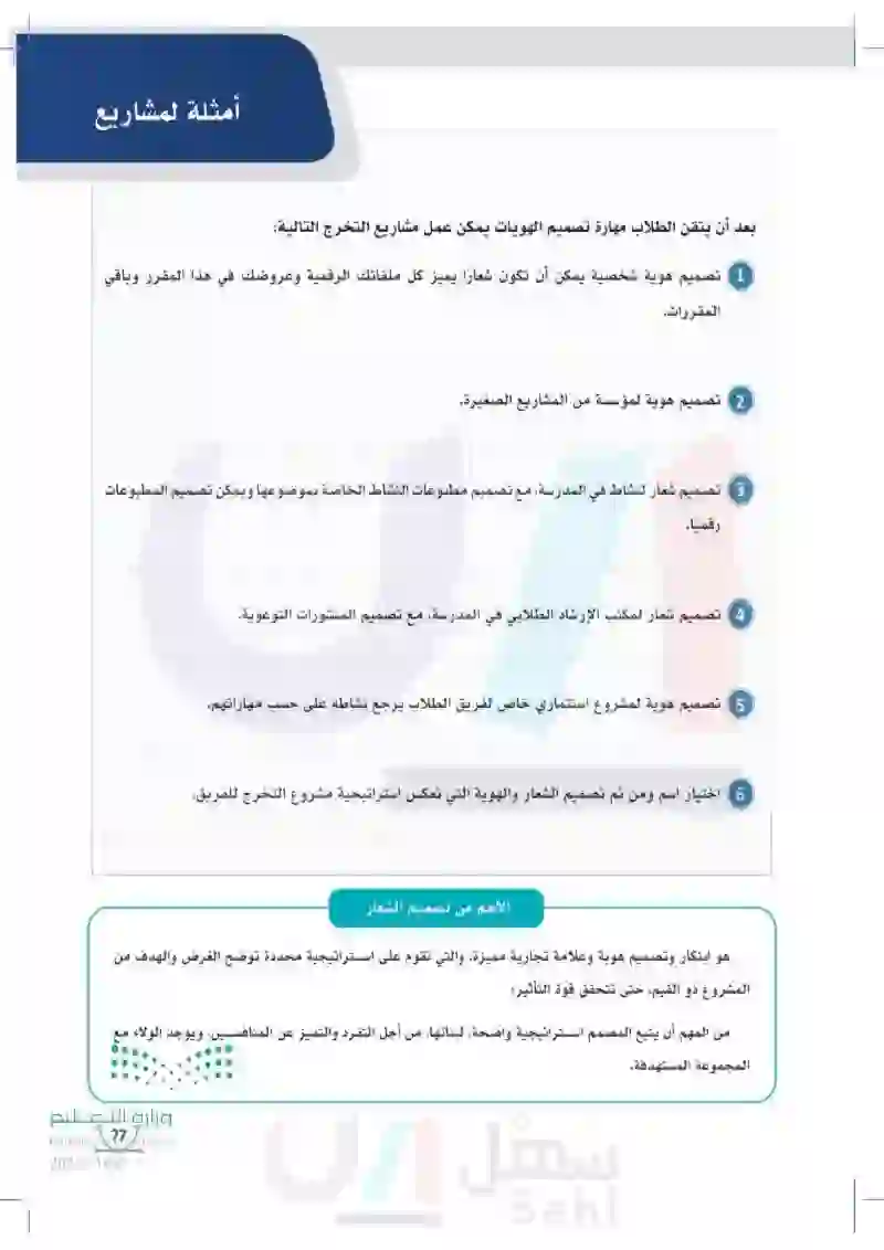 5-2 المطبوعات، والملحقات  الرقمية للهوية المرئية