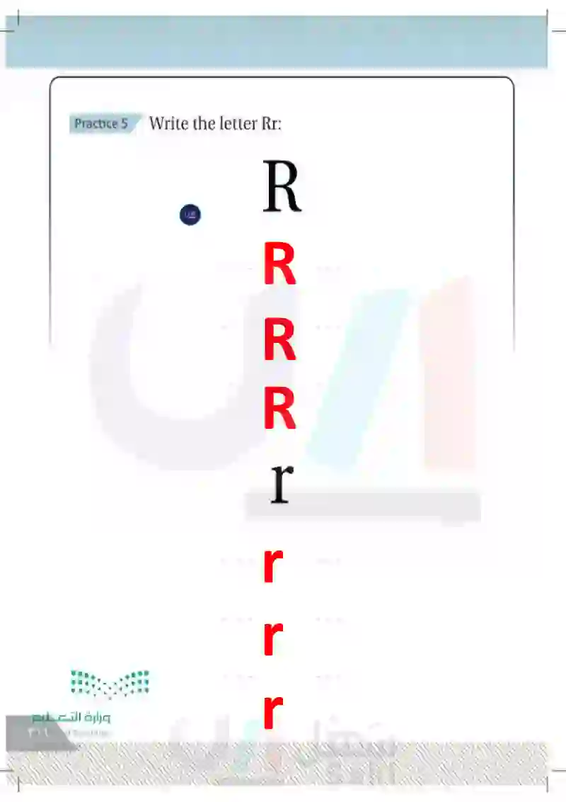 Lesson Eight: Letters(Rr)