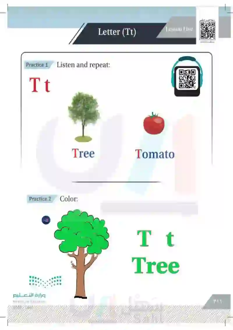 Lesson Thirteen: Letter (Tt)