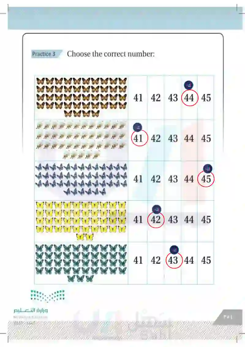 Lesson Twelve: Numbers (41-50) TOA