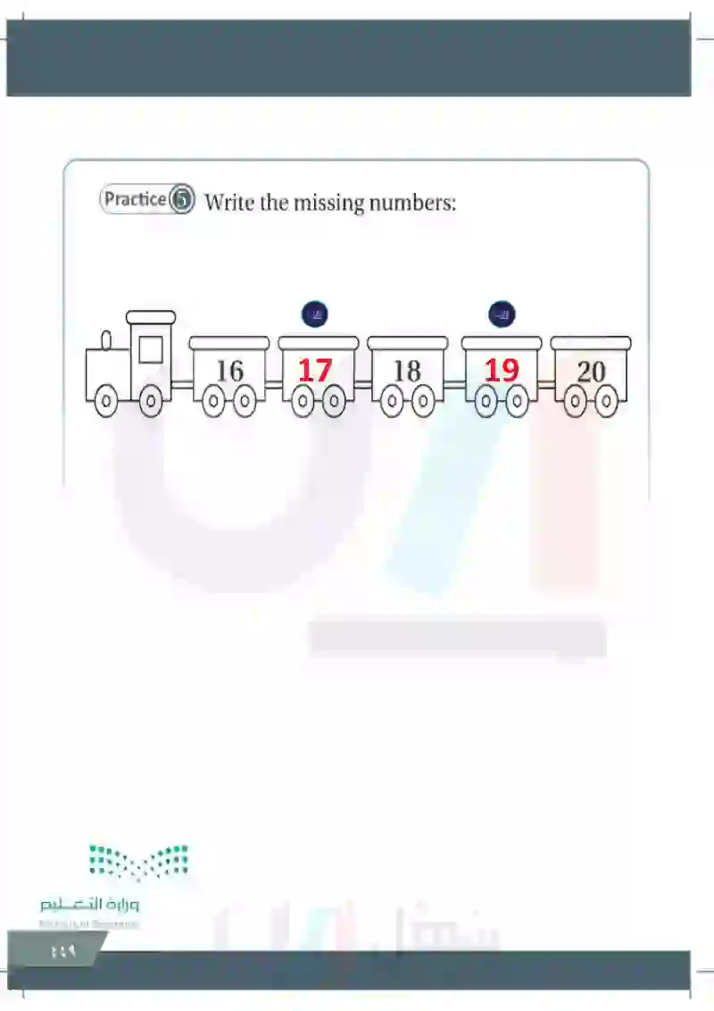 Lesson two: Numbers(16-20)