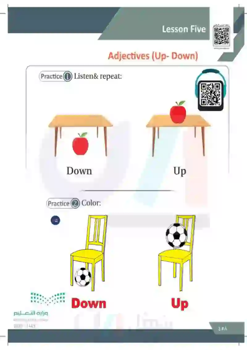 Lesson five: Adjectives(Up-Down)