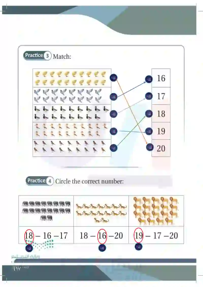 Lesson Two: Numbers (16-20)