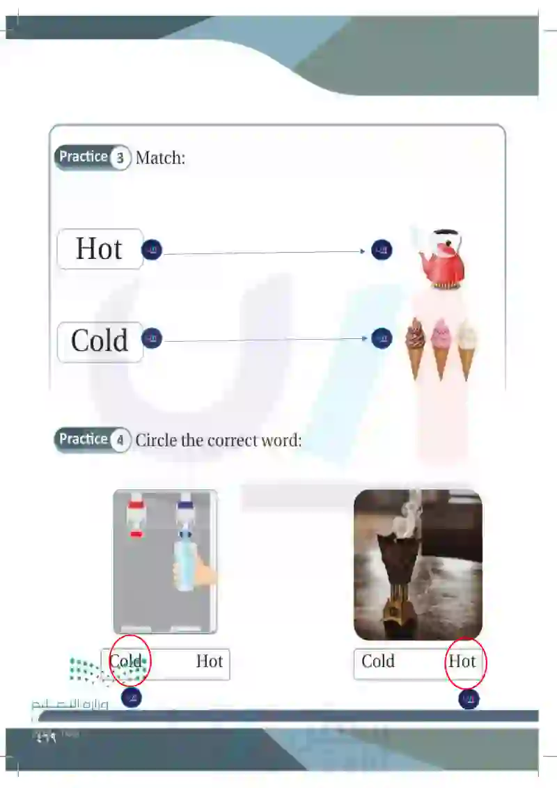 Lesson fifteen: Adjectives (Cold- Hot)