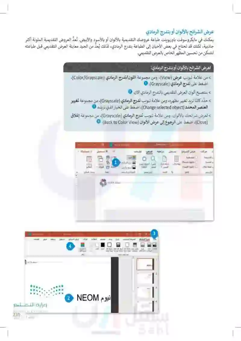 الدرس الثالث: مهارات متقدمة في مايكروسوفت باوربوينت