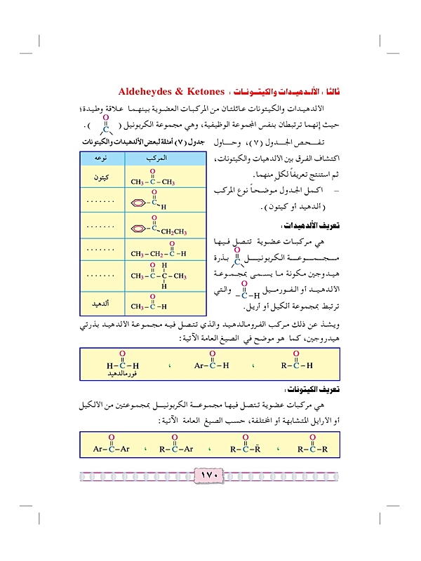 الألدهيدات والكيتونات