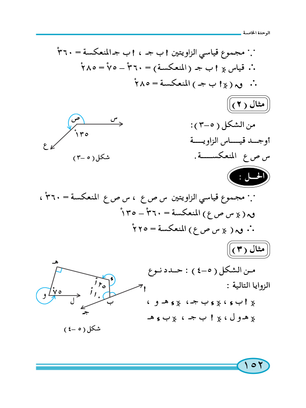 1-5 أنواع الزوايا