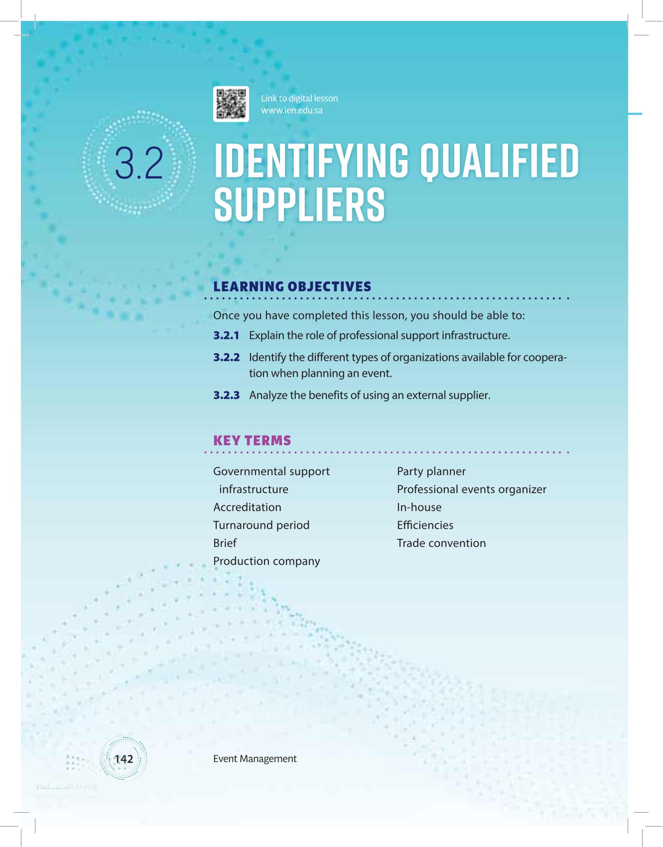 3.2 Identifying Qualified Suppliers