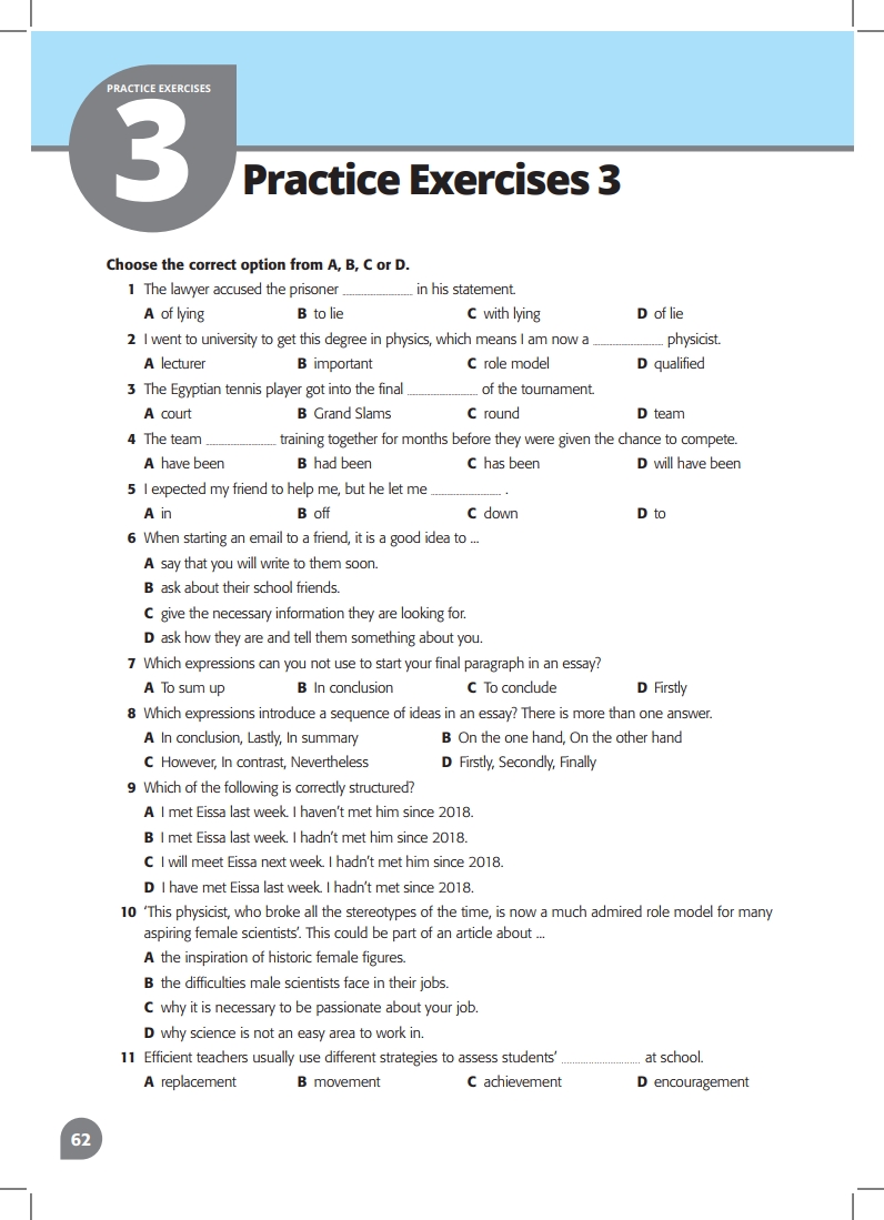 Practice Exercises 3