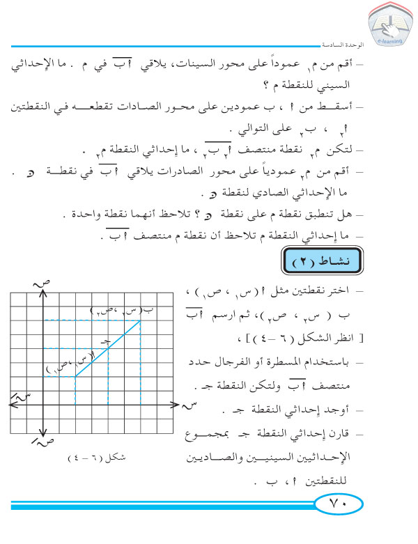 2-6 تنصيف قطعة مستقيمة