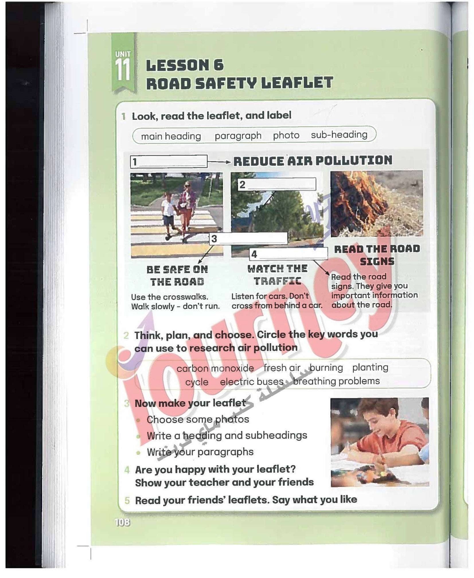 lesson6: road safety leaflet