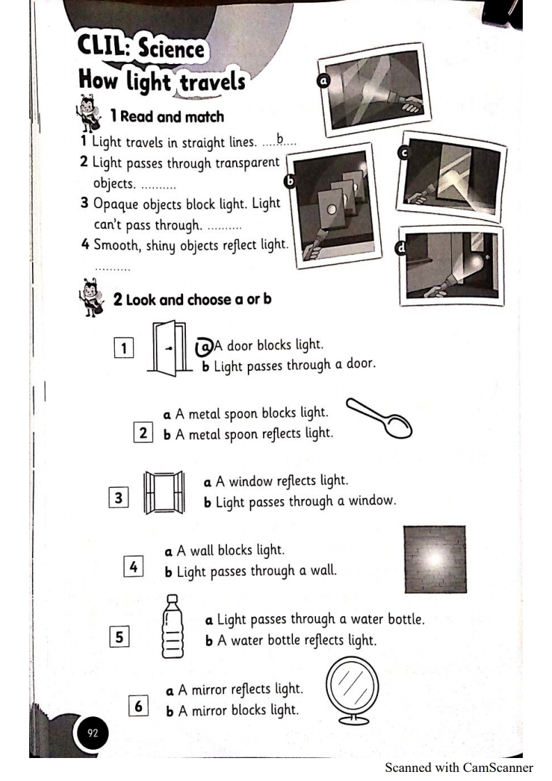 CLIL: Science Huow Light travels