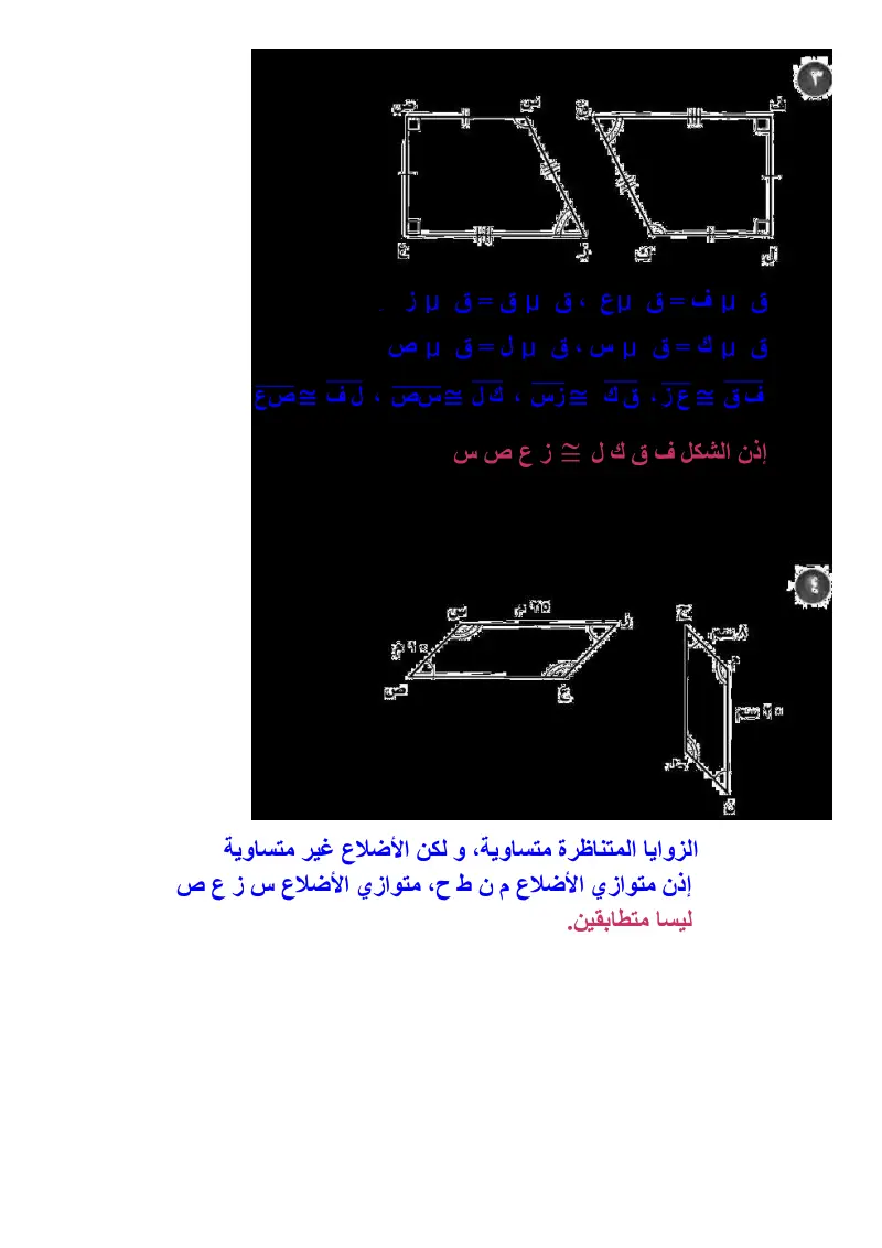 5-4 تطابق المضلعات