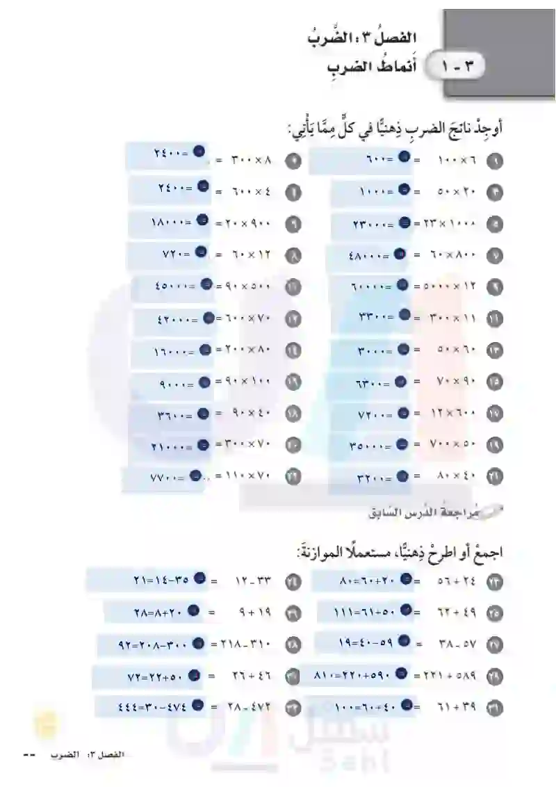 1-3 أنماط الضرب