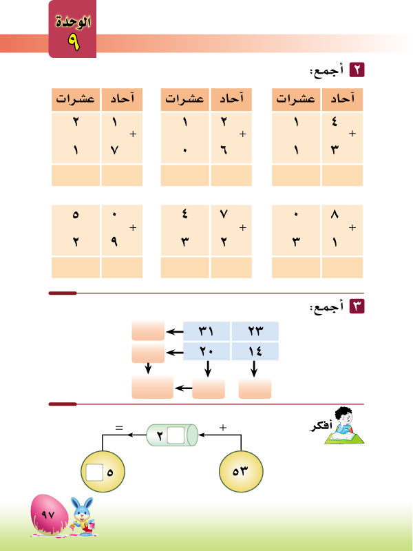 2-9 الجمع ضمن 100