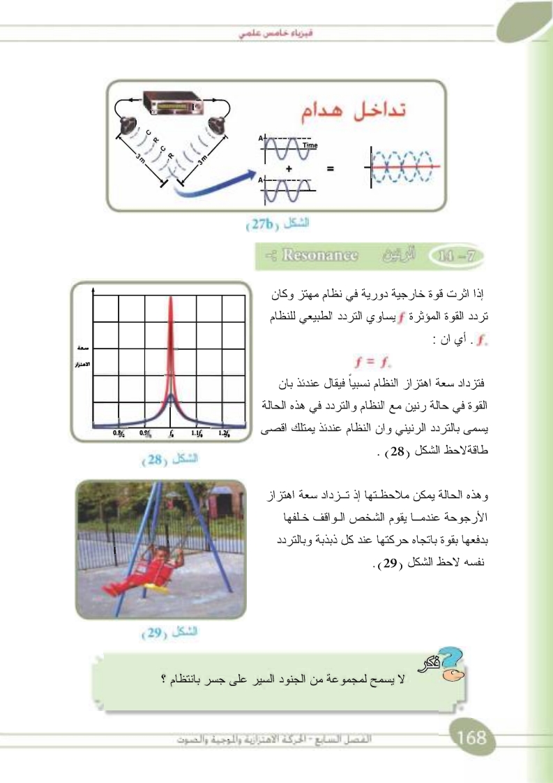 7-16/7-14/7-15 الرنين والضربات والموجات الواقفة