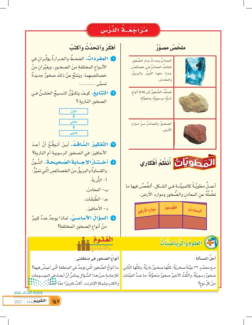 الخاصية التي تصف مظهر السطح