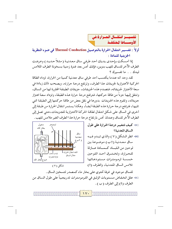 تفسير انتقال الحرارة في الأوساط المختلفة