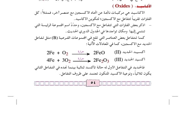 الأكاسيد ( OXIDES )