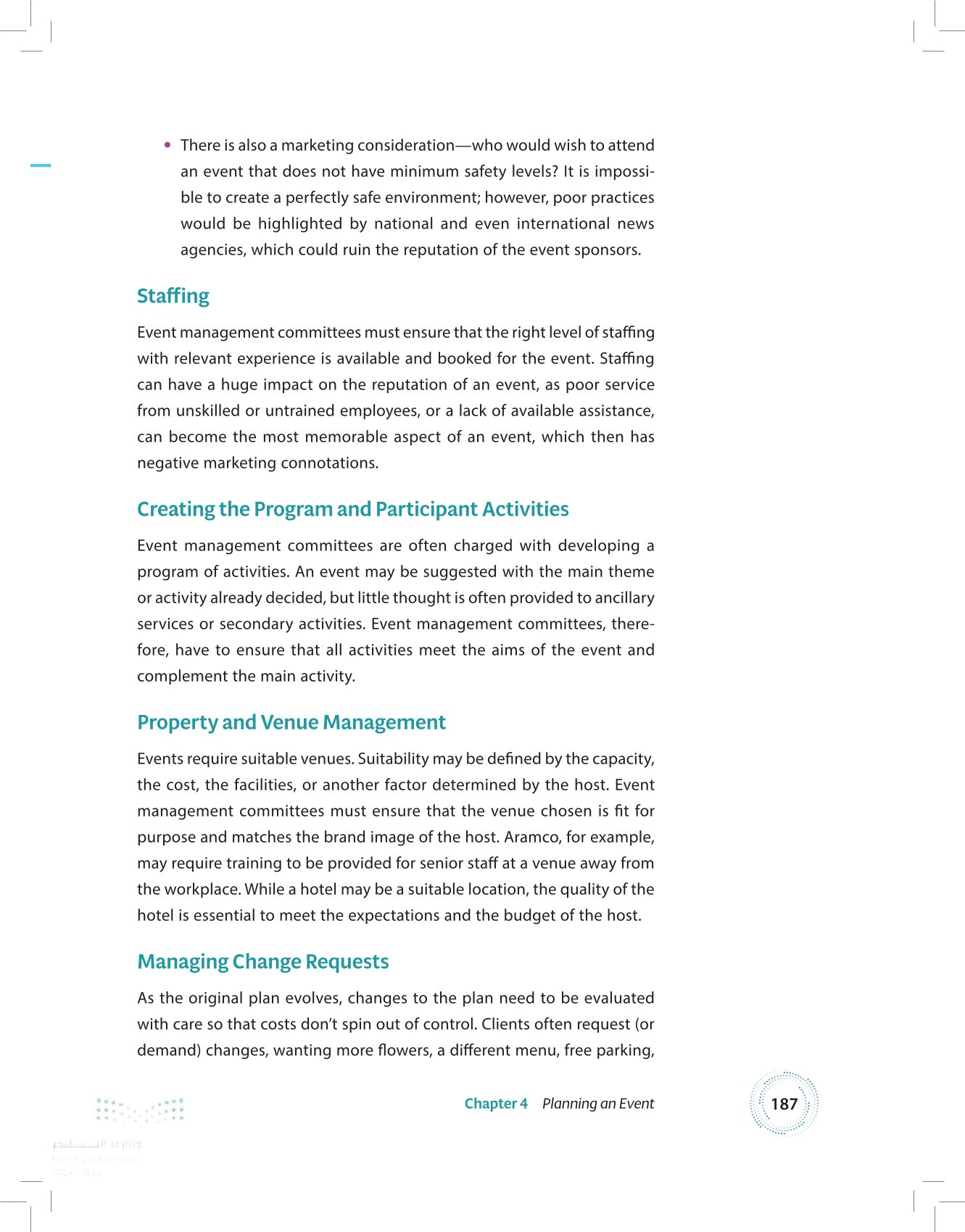 4.1 Establishing an Event Management Committee