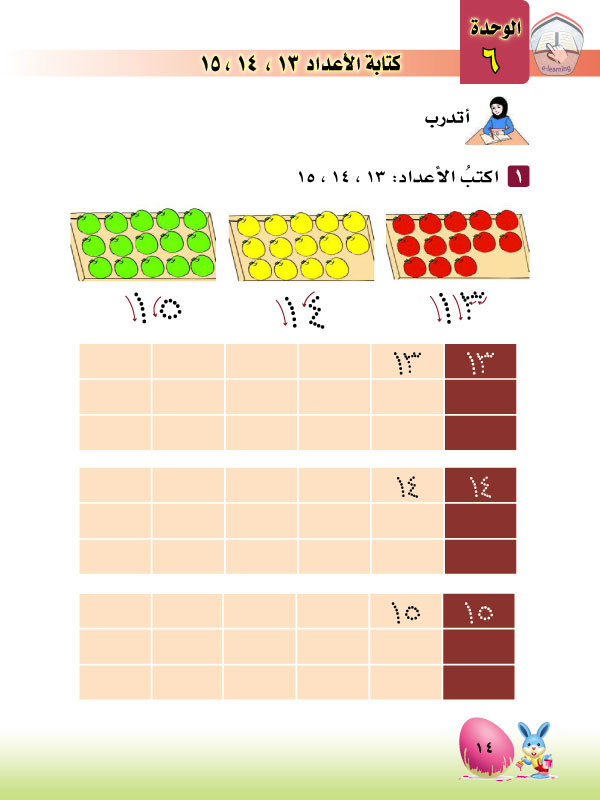 2-6 الأعداد 15,14,13