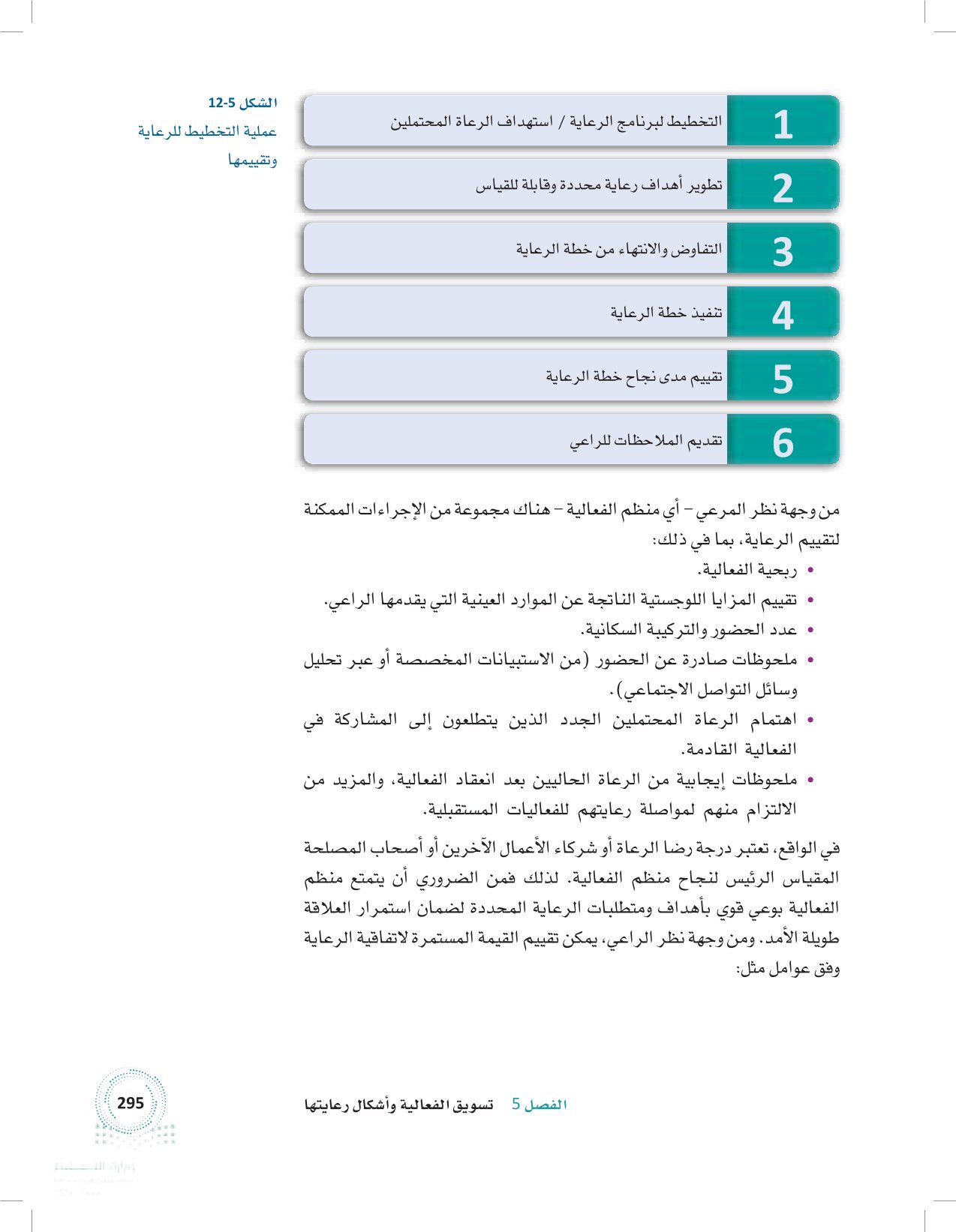 3.5 توفير الرعاية وإدارتها وتقييمها