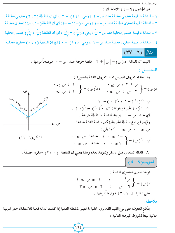 6-8 القيم القصوى