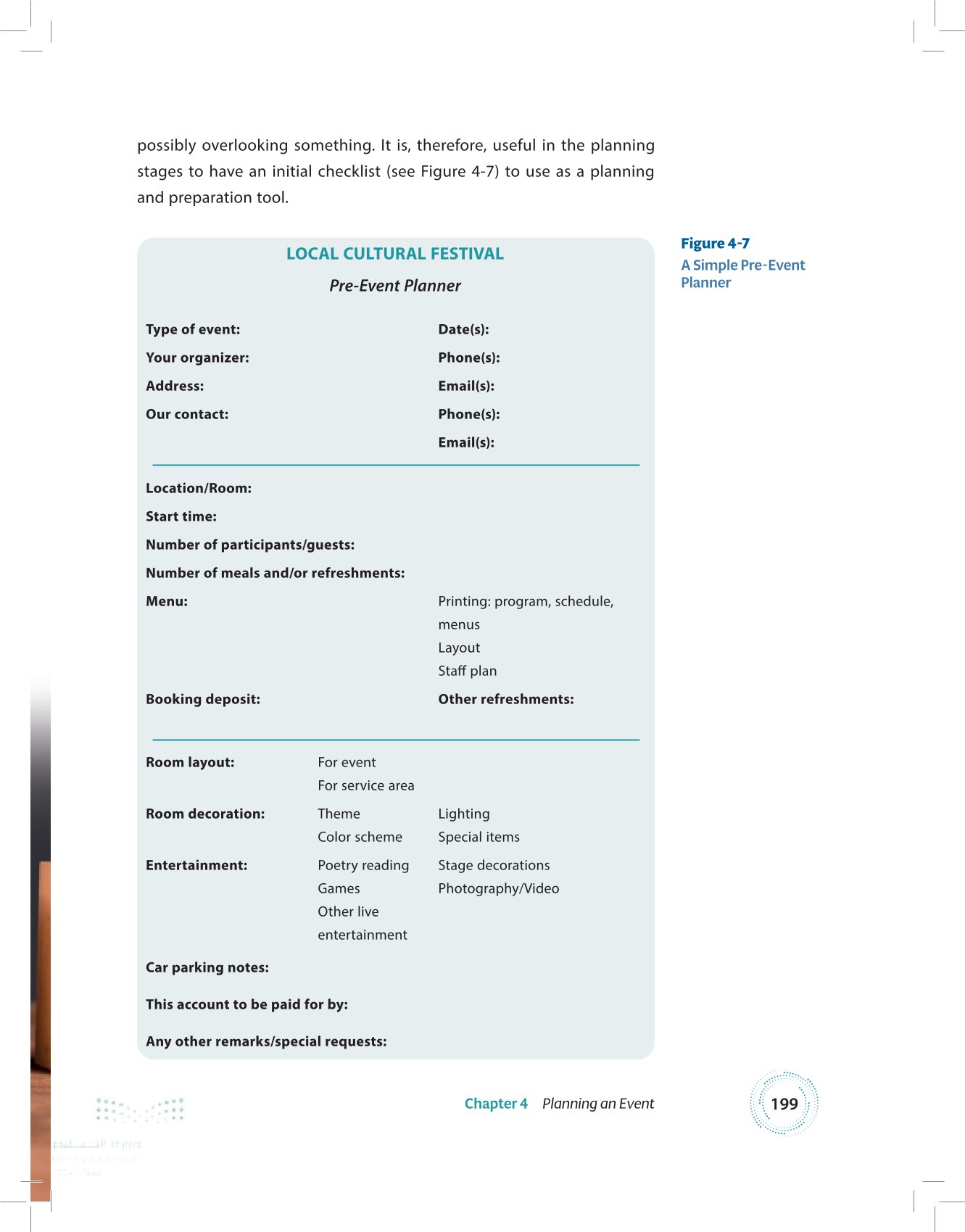 4.2 The Stages of Event Planning