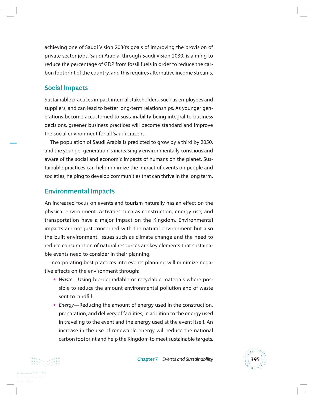 7.3 Best Practices and the Measurement of Sustainable Practices