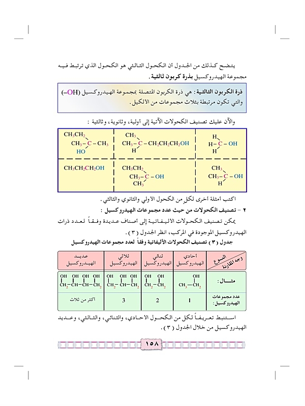 الكحولات الأليفاتية