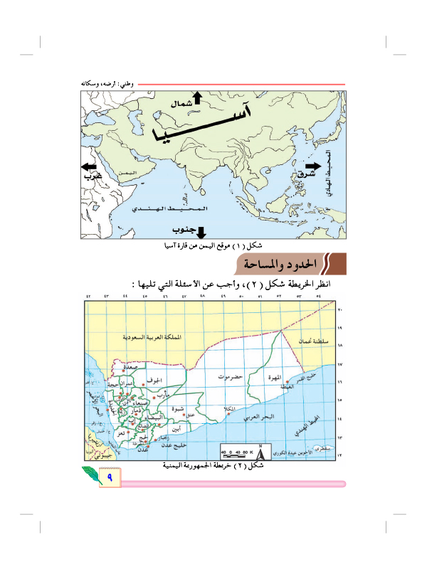 الدرس الاول : موقع اليمن
