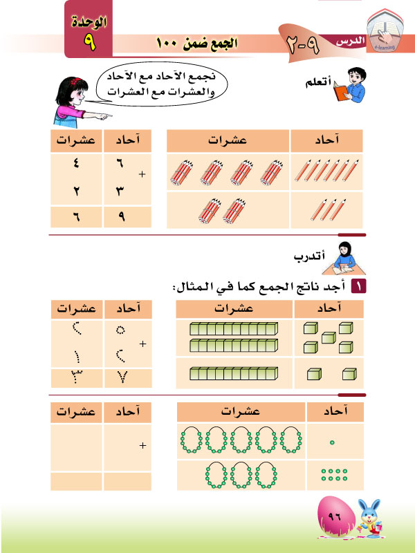 2-9 الجمع ضمن 100