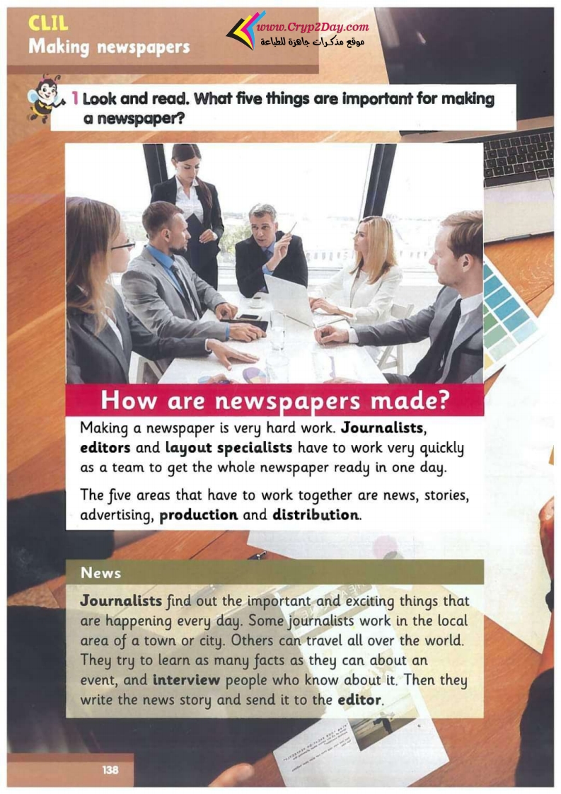 CLIL making newspapers