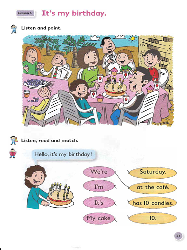 lesson 5 :It's my birthday