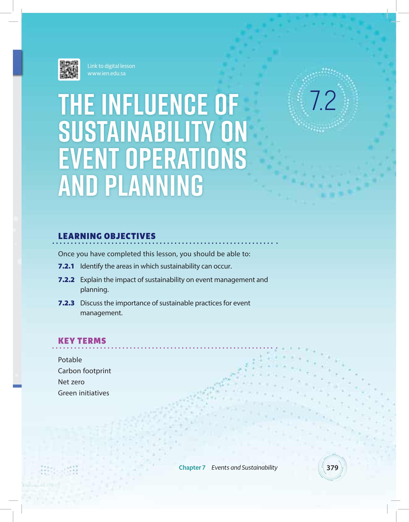 7.2 The Influence of Sustainability on Event Operations and Planning