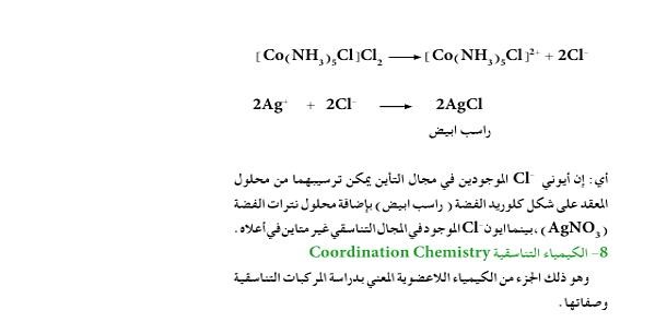 5-3تطور الكيمياء التناسقية