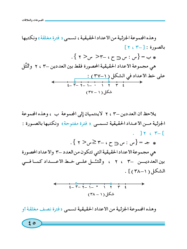 1:6 مجموعة الأعداد الحقيقية