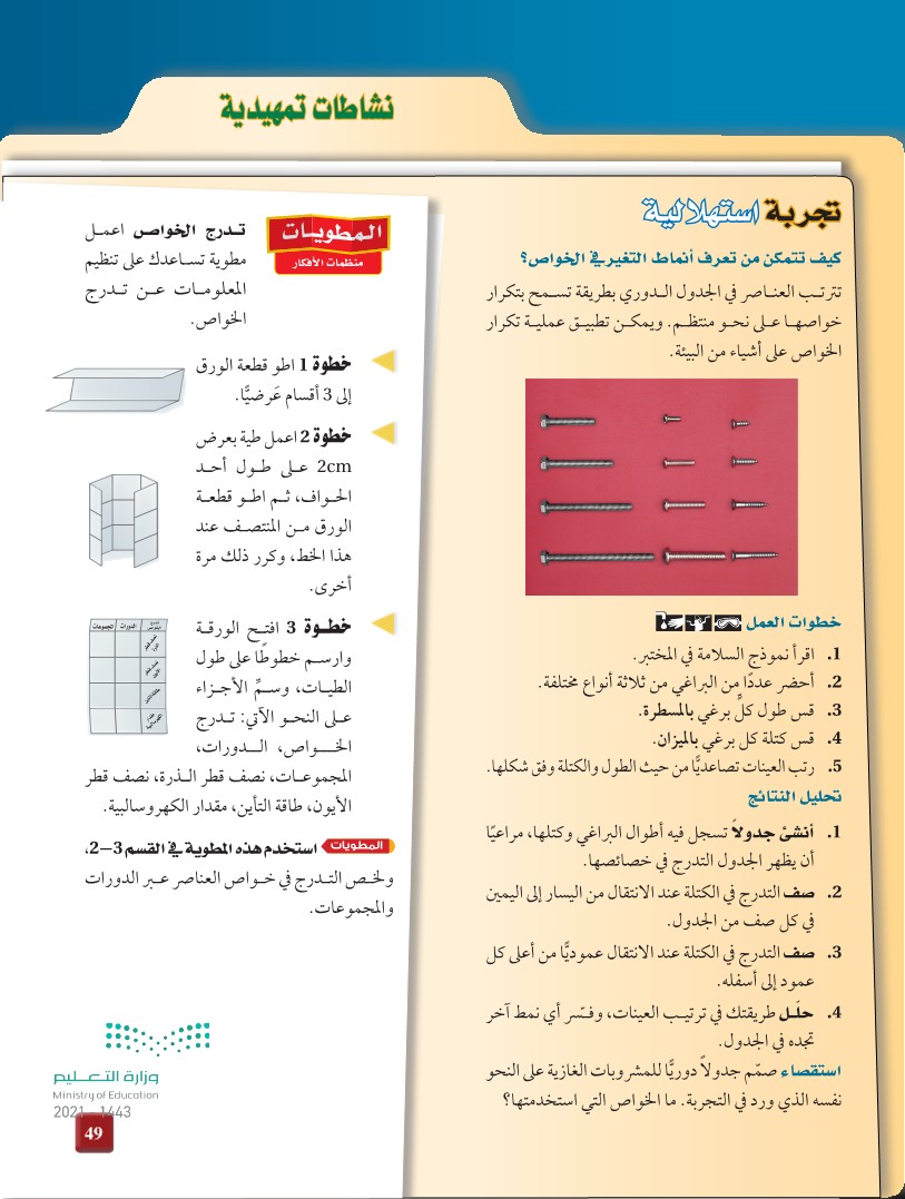 تطور الجدول الدوري الحديث