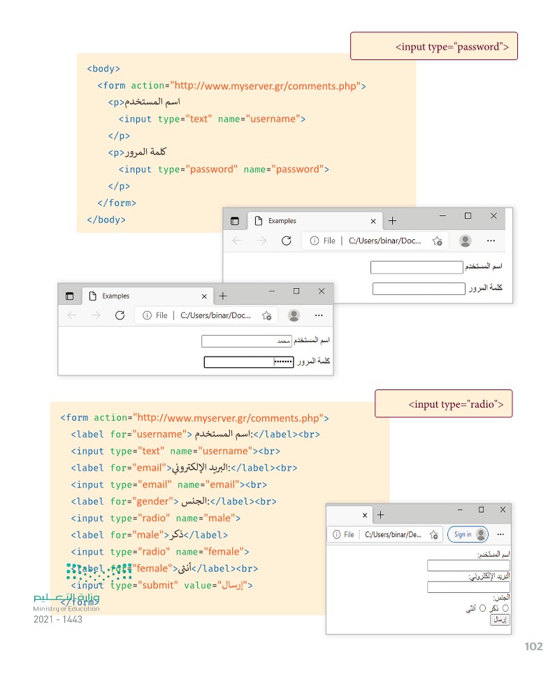 الدرس الأول: إنشاء نموذج بلغة (HTML)