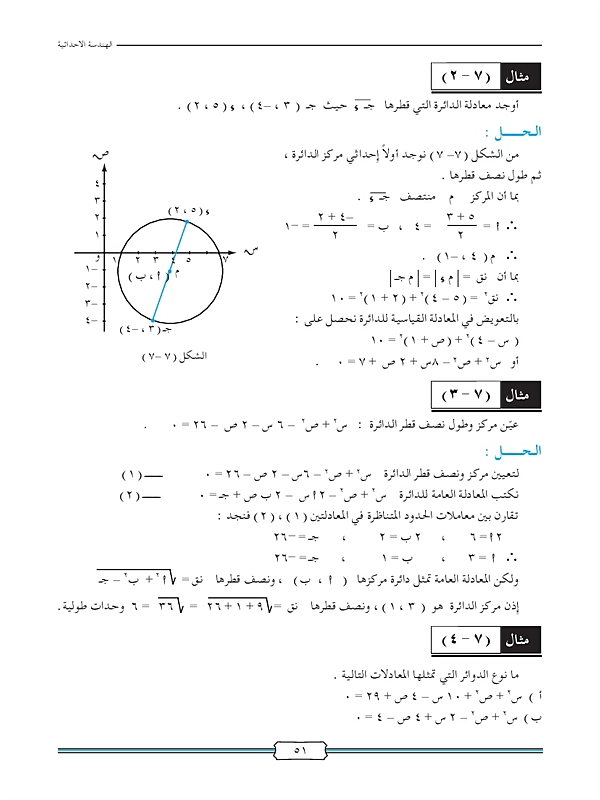 معادلة الدائرة