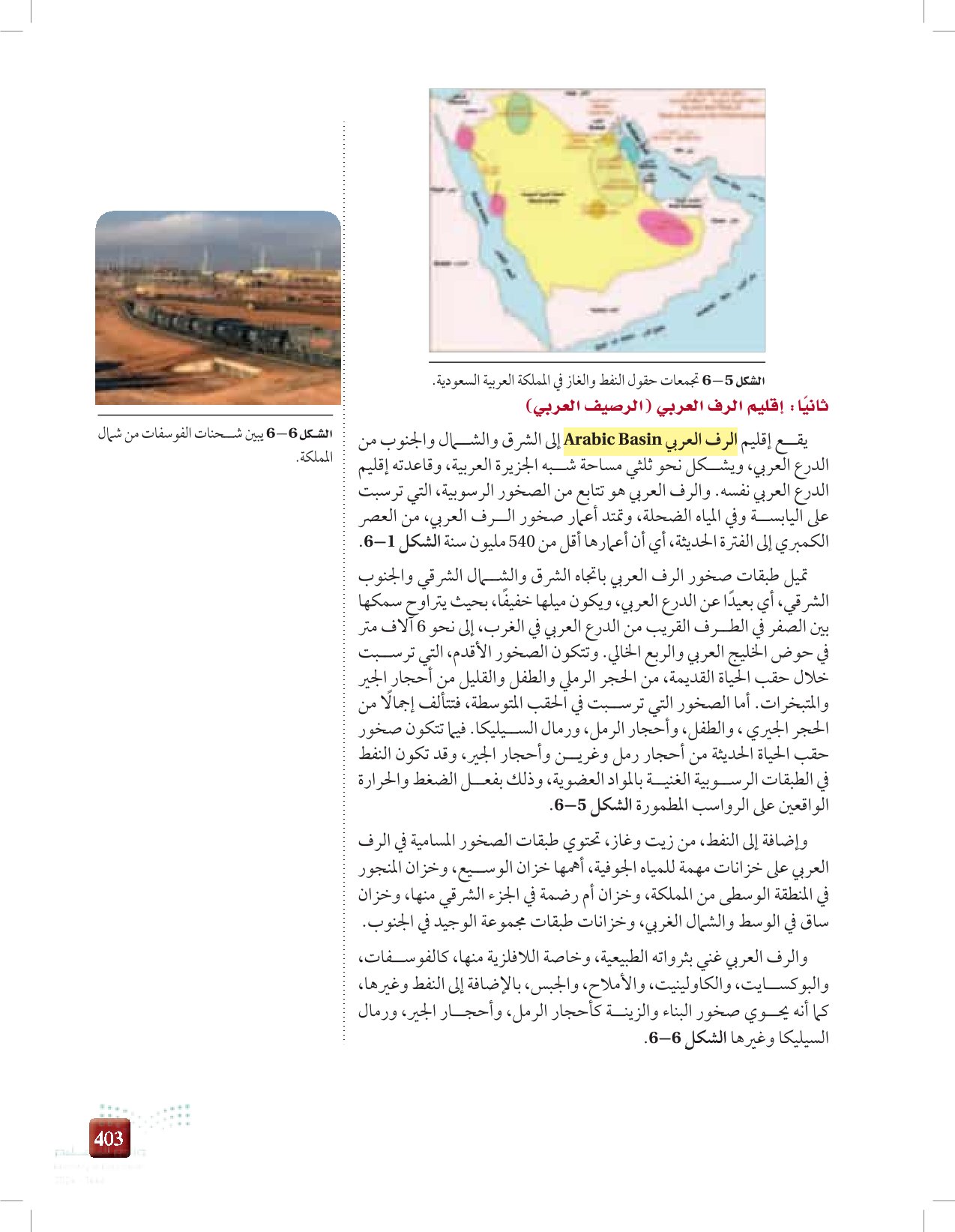 6-1: صخور المملكة العربية السعودية