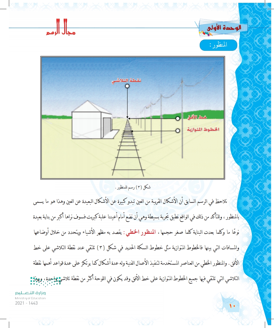 والتناسب رسم المنظور والنسب كتاب التربية