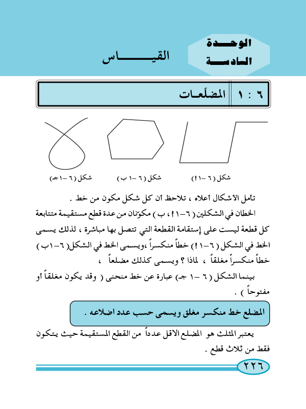 1-6 المضلعات